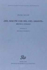 cover of the book «Del mar più che del ciel amante». Bruno e Cusano