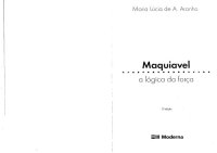 cover of the book MAQUIAVEL: A LOGICA DA FORÇA