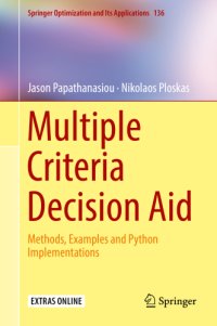 cover of the book Multiple Criteria Decision Aid: Methods, Examples and Python Implementations