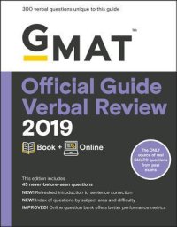 cover of the book GMAT Official Guide Verbal Review 2019: Book + Online