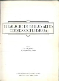 cover of the book El palacio de Bellas Artes: construcción e historia