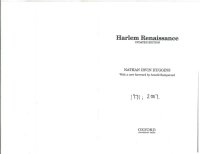 cover of the book Harlem Renaissance: Updated Edition