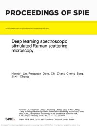 cover of the book Deep learning spectroscopic stimulated Raman scattering microscopy