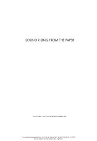 cover of the book Sound Rising from the Paper: Nineteenth-Century Martial Arts Fiction and the Chinese Acoustic Imagination