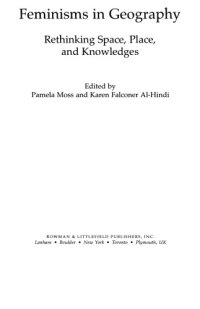 cover of the book Feminisms in Geography: Rethinking Space, Place, and Knowledges