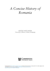 cover of the book A Concise History of Romania