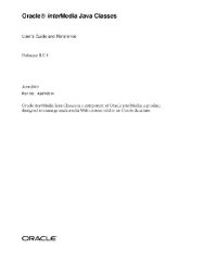 cover of the book Oracle InterMedia Java Classes User[ap]s Guide and Reference (Part No A88785-01) (2001)(release 9 0 1)(498s)