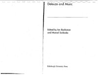 cover of the book Deleuze and Music