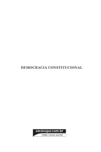 cover of the book Democracia Constitucional