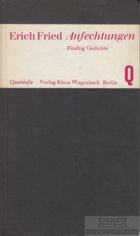 cover of the book Anfechtungen. Fünfzig Gedichte