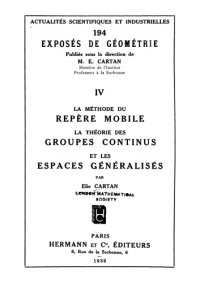 cover of the book La méthode du repère mobile, la théorie des groupes continus et les espaces généralisés