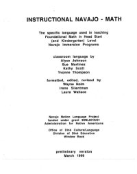 cover of the book Instructional Navajo - Math