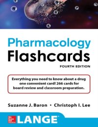 cover of the book LANGE Pharmacology Flashcards