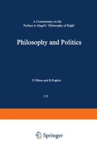 cover of the book Philosophy and Politics. A Commentary on the Preface to Hegel’s Philosophy of Right