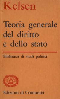 cover of the book Teoria generale del diritto e dello Stato