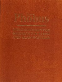 cover of the book Phöbus. Ein Journal für die Kunst