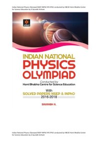 cover of the book Indian National Physics Olympiad Arihant Sourabh Chapter 2 Collision Mechanics for NSEP INPhO IPO IPhO conducted by HBCSE Homi Bhabha Center for Science Education