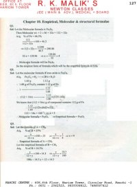 cover of the book Solution of Modern Approach to Chemical Calculations RC Mukerjee not Mukherjee or Mukherji Chapter 10. R. C. MUKHEERJEE