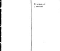 cover of the book El sentido de la creación