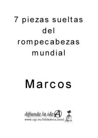 cover of the book 7 piezas sueltas del rompecabezas mundial