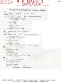 cover of the book Solution of Modern Approach to Chemical Calculations RC Mukerjee not Mukherjee or Mukherji Chapter 16. R. C. MUKHEERJEE