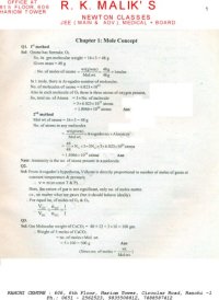 cover of the book Solution of Modern Approach to Chemical Calculations RC Mukerjee not Mukherjee or Mukherji Chapter 1. R. C. MUKHEERJEE