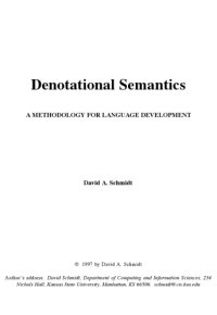 cover of the book Denotational Semantics. A Methodology for Language Development