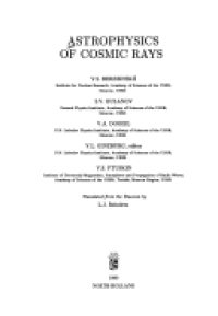 cover of the book Astrophysics of Cosmic Rays