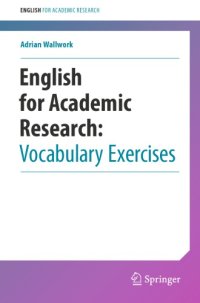 cover of the book English for Academic Research: Vocabulary Exercises