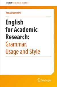 cover of the book English for Academic Research: Grammar, Usage and Style