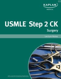 cover of the book USMLE Step 2 Ck Surgery Lecture Notes