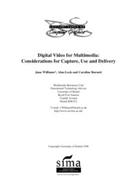 cover of the book Digital video for multimedia : considerations for capture, use and delivery