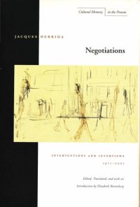 cover of the book Negotiations: Interventions and Interviews, 1971-2001