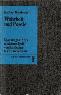 cover of the book Wahrheit und Poesie. Spannungen in der modernen Lyrik von Baudelaire bis zur Gegenwart