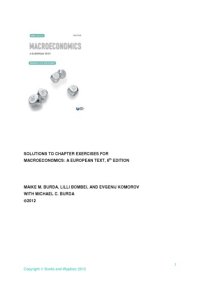 cover of the book Macroeconomics: A European Text - Solutions