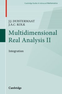 cover of the book Multidimensional Real Analysis II: Integration