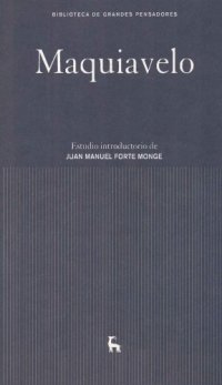 cover of the book Maquiavelo