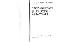 cover of the book Probabilități și procese aleatoare