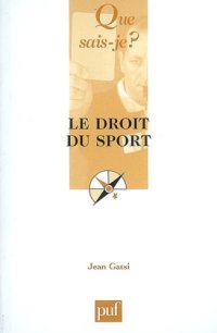 cover of the book Le droit du sport