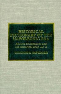 cover of the book Historical Dictionary of the Napoleonic Era