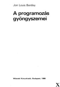 cover of the book A programozás gyöngyszemei