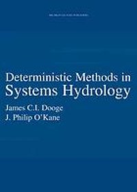 cover of the book Deterministic methods in systems hydrology