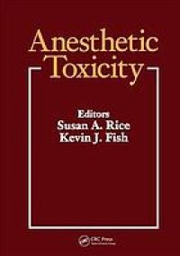 cover of the book Anesthetic toxicity