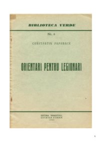 cover of the book Orientari pentru legionari