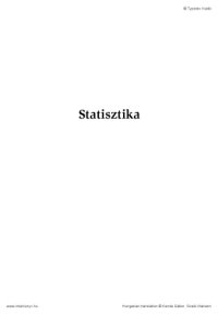 cover of the book Statisztika - Statisztikai módszerek a társadalomkutatásban