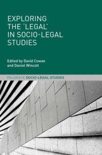 cover of the book Exploring the 'Legal' in Socio-Legal Studies