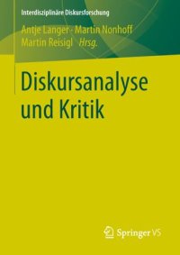 cover of the book Diskursanalyse und Kritik