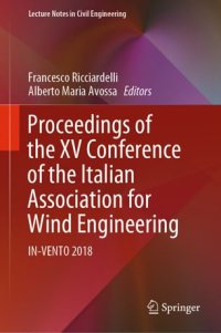 cover of the book Proceedings of the XV Conference of the Italian Association for Wind Engineering: IN-VENTO 2018