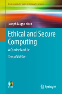 cover of the book Ethical and Secure Computing: A Concise Module