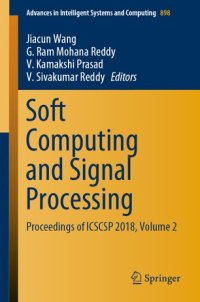 cover of the book Soft Computing and Signal Processing: Proceedings of ICSCSP 2018, Volume 2